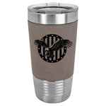 Eagle Stars & Stripes Leather Tumbler