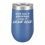 Liquid Gold Stemless Wine Glass